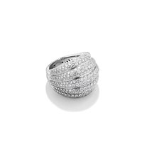 Anello Damiani Donna Spicchi Di Luna in Oro bianco Diamante 3.38 Ct 20076813 - 20076813